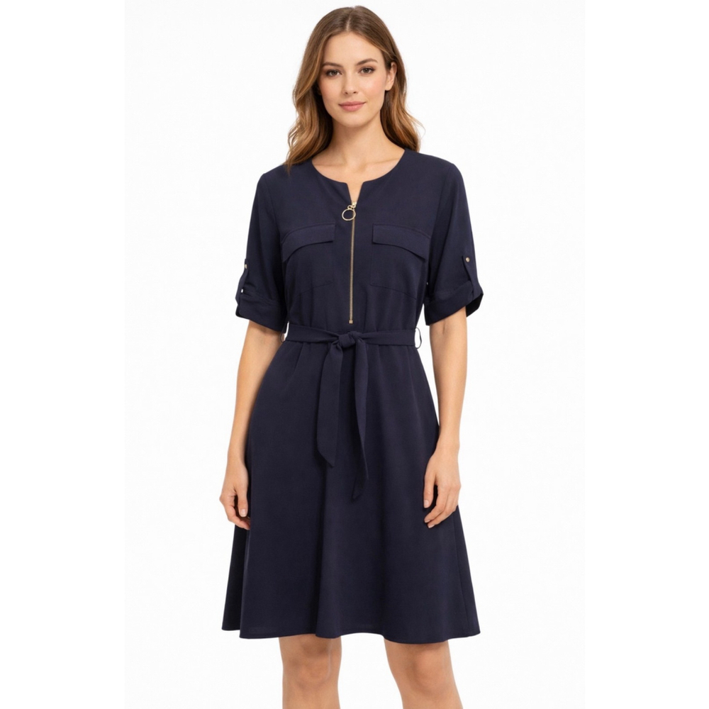 NWT Shelby & Palmer Navy Blue Fit Flare Dress